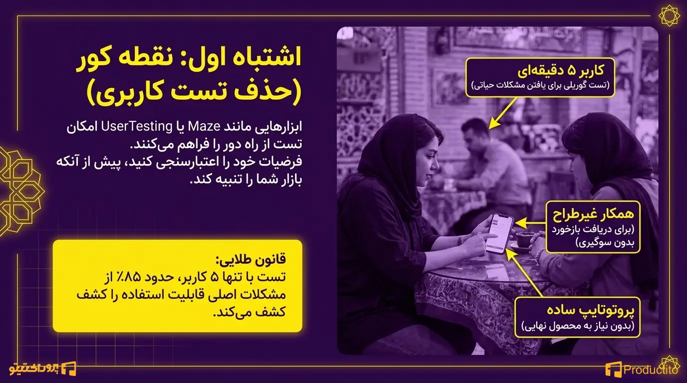 ۵ اشتباه رایج در طراحی تجربه کاربری برای محصولات دیجیتال